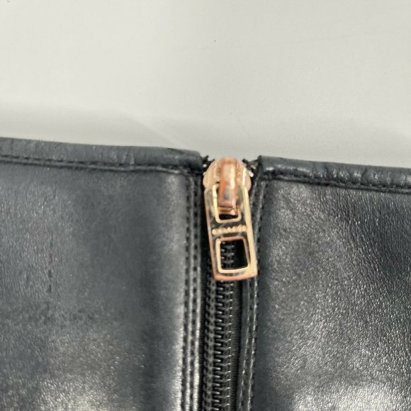 Coach Easton Black Leather Boots Sz 7 Riding - Picture 8 of 10